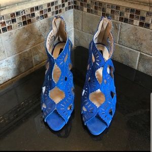 Zara Cobalt Blue Heels